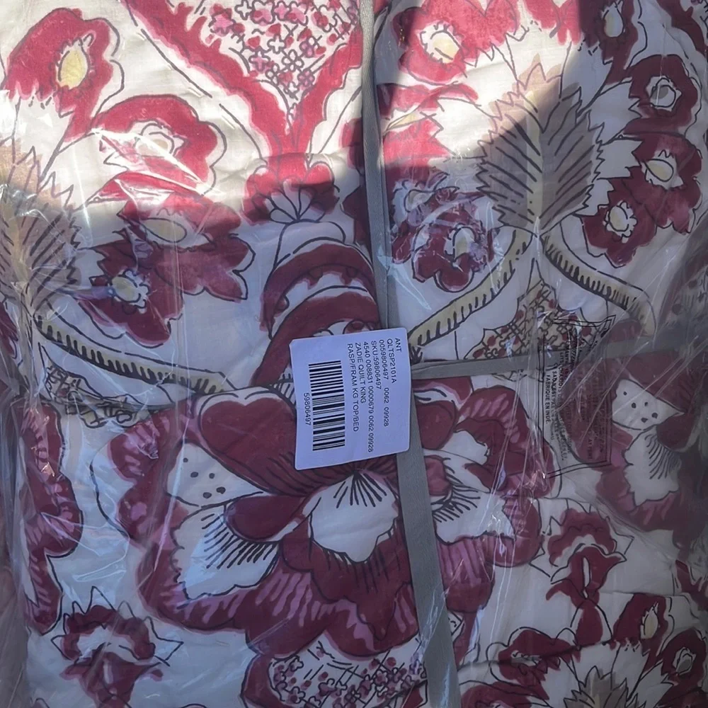 Anthropologie Zadie Artisan King Quilt NWT